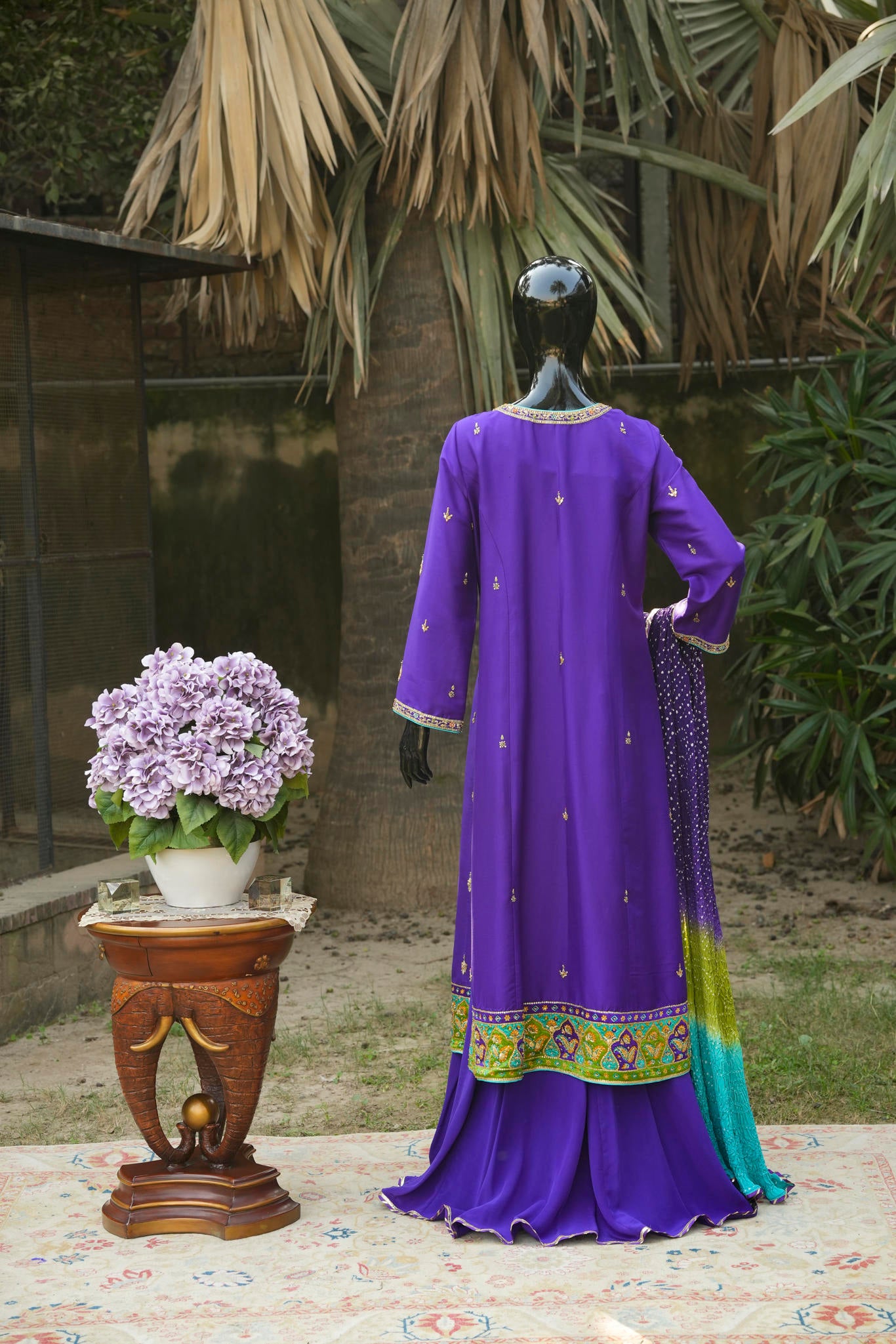 Mauve Chunri Dupatta