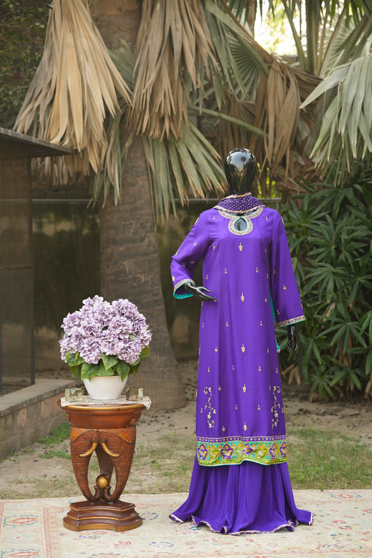 Mauve Chunri Dupatta