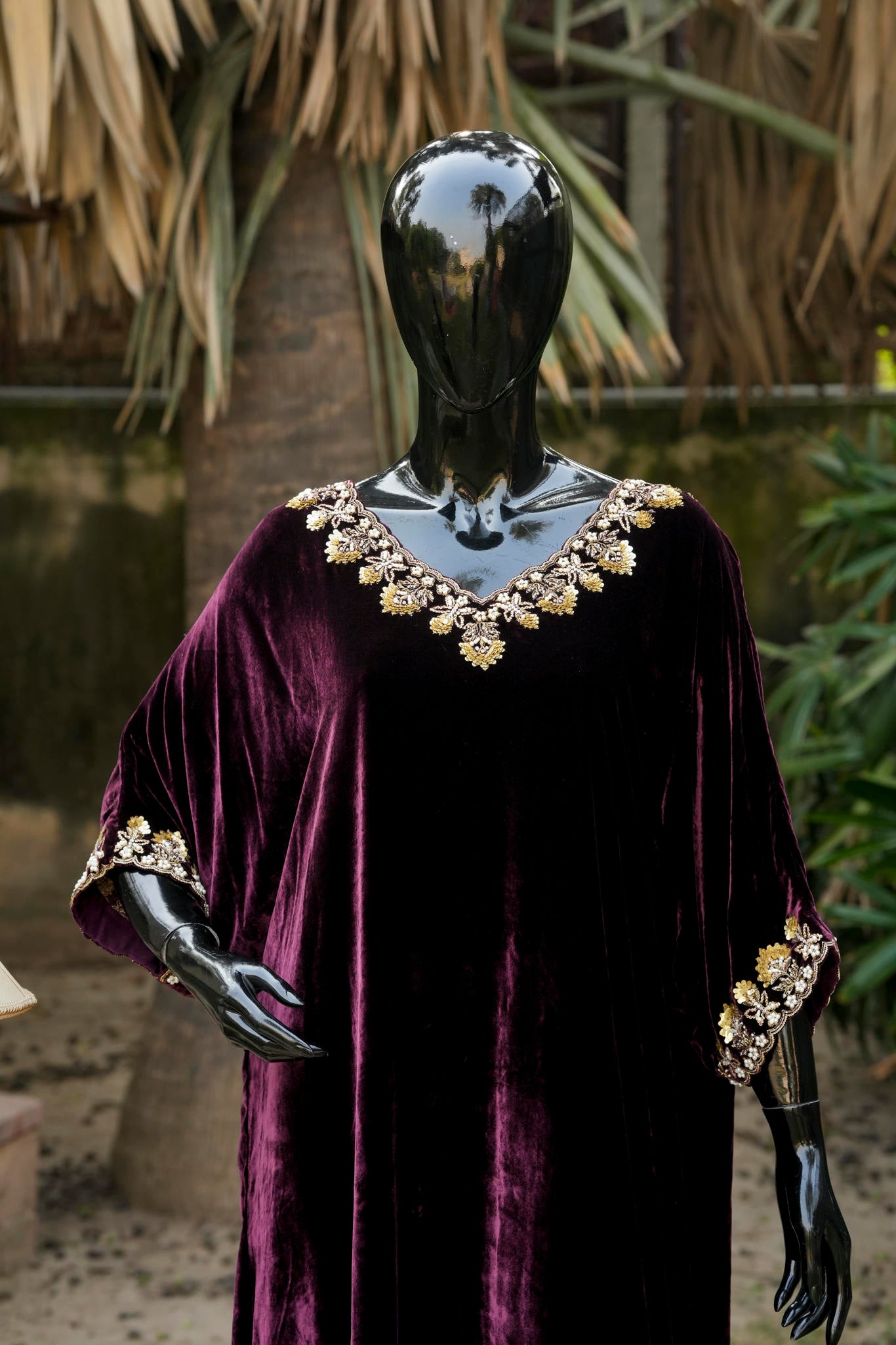 Plum Velvet Kaftan